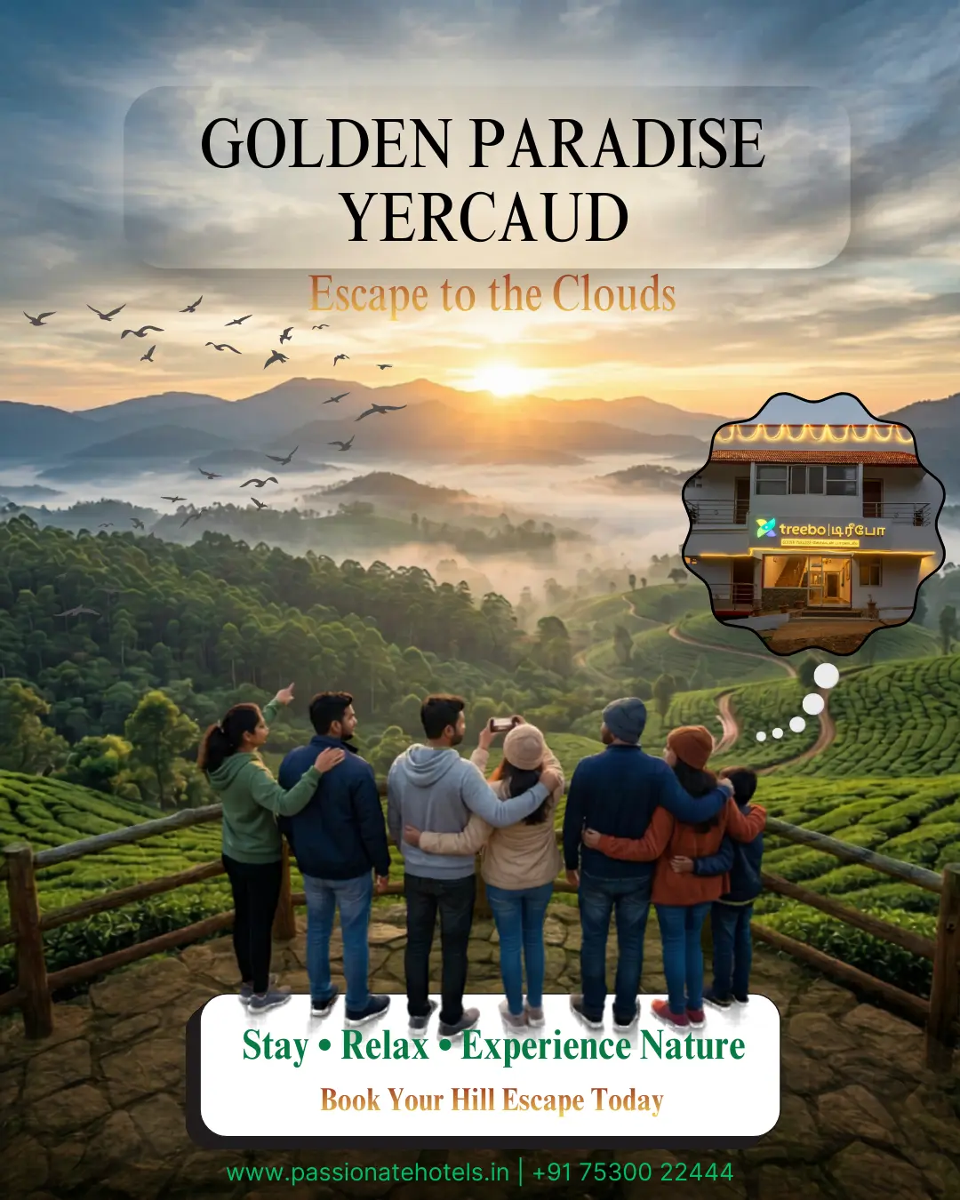 Golden Paradise Resort Yercaud hill view